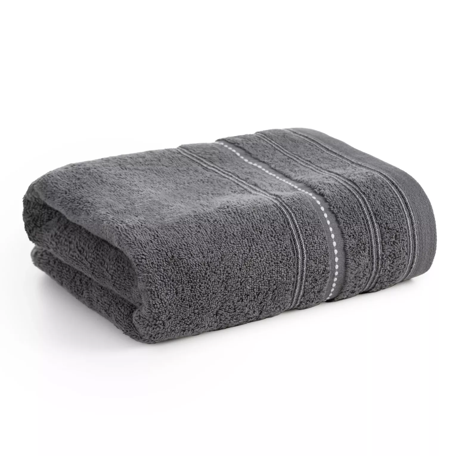 Ręcznik do rąk 30x50 cm bawełniany kolor stalowy w pasy 500 g/m2 VENTO Eurofirany