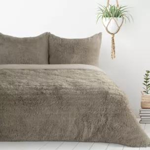 Pościel 160x200 cm z polaru kolor beżowy gładka TIFFANY Design 91 Eurofirany