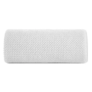 Ręcznik kąpielowy 50x90 cm szybkoschnący z mikrofibry kolor biały o ryżowej strukturze 280 g/m2 ZOE 1 Eurofirany