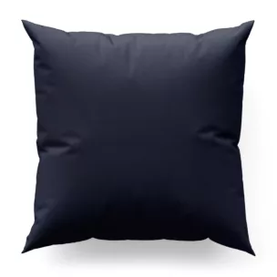 Poszewka szyta ADESSA granatowa z miękkiej tkaniny o welurowej strukturze