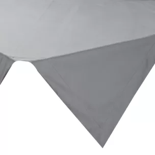 Bieżnik na stół stalowy 85x85 cm welwetowy MELINDA z ozdobną listwą