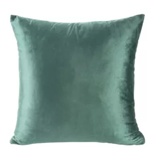 Poszewka na poduszkę 40x40 cm welwetowa z połyskiem miękka i puszysta ciemnozielona MELANIE Eurofirany