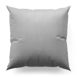 Poszewka na wymiar srebrna z miękkiej tkaniny welwetowej