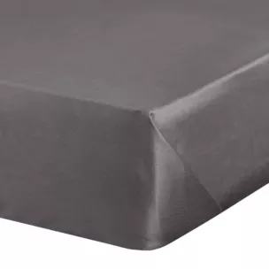 Prześcieradło bez gumki 220x210 cm z satyny bawełnianej kolor stalowy 125 g/m2 DINA Diva Line Eurofirany