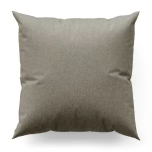 Poszewka szyta stalowa z tkaniny o naturalnym splocie w stylu eko