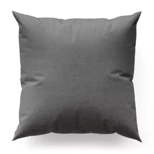 Poszewka szyta szara z miękkiej tkaniny o welurowej strukturze