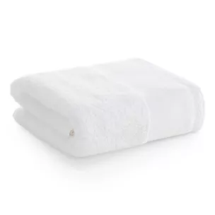 Ręcznik kąpielowy 70x140 cm bawełniany kolor biały z koronkową bordiurą 500 g/m2 EMI Eurofirany