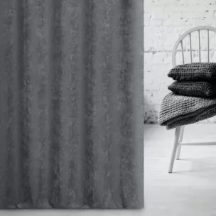 Miękka szenilowa tkanina zasłonowa o strukturalnym splocie i subtelnym połysku Eurofirany