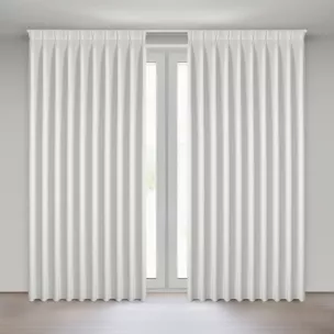 Zasłona biała z welwetowej tkaniny 125x270 cm system flex - MELANIE Eurofirany