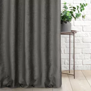 Tkanina zasłonowa szenilowa przetykana błyszcząca nicią Eurofirany