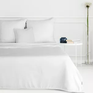 Koc 150x200 cm biały miękki i delikatny w dotyku jednokolorowy koc SIMPLE 1 Eurofirany