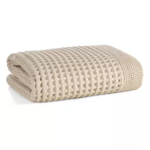 Ręcznik kąpielowy 90x150 cm bawełniany kolor beżowy o charakterystycznej gofrowej strukturze 400 g/m2 MELO Eurofirany