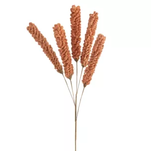 Kwiat sztuczny brązowy z plastycznej pianki foamiran 90 cm Eurofirany