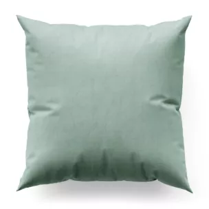 Poszewka szyta jasnomiętowa z miękkiej półmatowej tkaniny welwetowej