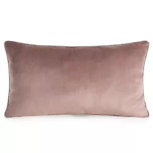 Poduszka 30 x 50 cm welwetowa ciemnoróżowa z kontrastującą lamówką GAJA 3 Eurofirany