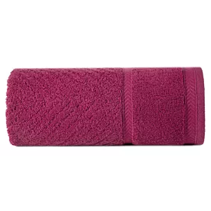 Ręcznik do rąk 30x50 cm bawełniany kolor amarantowy ze wzorem zygzaka 500 g/m2 KALIA Reina Line Eurofirany