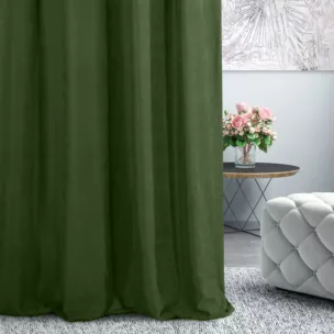 Tkanina zasłonowa miękka gładka o zamszowym chwycie Eurofirany