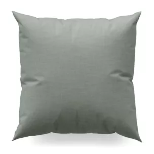 Poszewka szyta IVANA srebrna z tkaniny o naturalnym charakterze z lnianym splotem