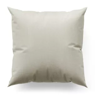 Poszewka szyta kremowa z tkaniny melanżowej przetykanej błyszczącą nicią