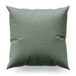 Poszewka szyta miętowa z miękkiej tkaniny o naturalnym splocie w stylu ekologicznym