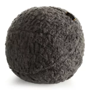 Poduszka w formie kuli średnica 24 cm z tkaniny typu bukla ciemnoszara BUKLA 09 Eurofirany