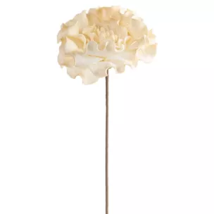 Kwiat sztuczny kremowy z plastycznej pianki foamiran 65 cm Eurofirany