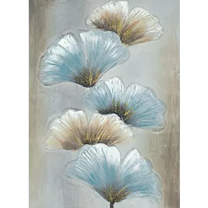 Obraz ręcznie malowany na płótnie liście miłorzębu