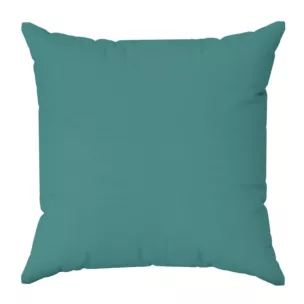 Poszewka szyta jasnoturkusowa o naturalnym, gęstym splocie w stylu eko