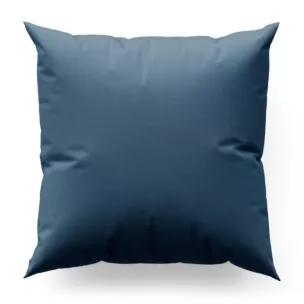 Poszewka szyta niebieska z miękkiej tkaniny w drobny wzór jodełkowy