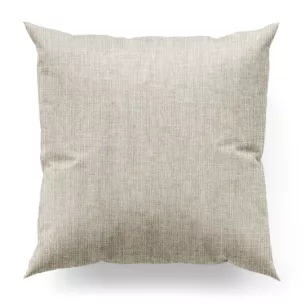 Poszewka na wymiar beżowa z matowej tkaniny o grubym splocie z efektem melanżu