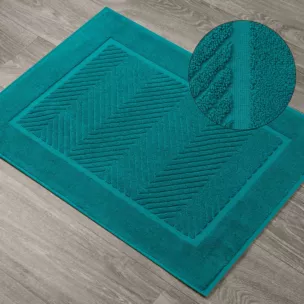 Dywanik łazienkowy z bawełny frotte z ozdobnym wzorem Eurofirany