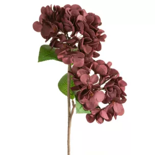 Kwiat sztuczny ciemnofioletowy z plastycznej pianki foamiran 50 cm Eurofirany