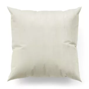 Poszewka szyta jasnokremowa z miękkiej tkaniny welwetowej