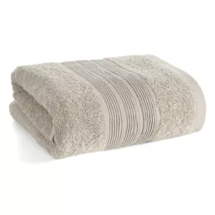 Ręcznik do rąk 30x50 cm bawełniany kolor beżowy w poziome paseczki 500 g/m2 VERANO Eurofirany
