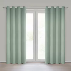 Zasłona miętowa zaciemniająca gładka 140x250 cm przelotka - NERISA Eurofirany