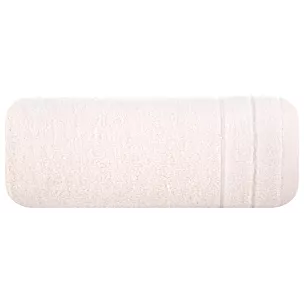 Ręcznik kapielowy 50x90 cm bawełniany kolor różowy z welwetową bordiurą 500 g/m2 DAMLA Eurofirany