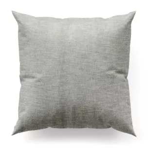 Poszewka na wymiar srebrna tkanina o naturalnym charakterze z efektem melanżu