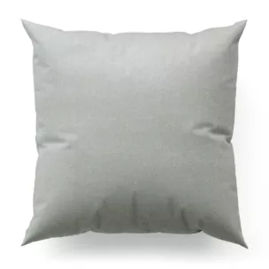 Poszewka szyta srebrna z gładkiej, zaciemniającej tkaniny z wyraźnym splotem