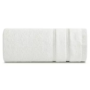 Ręcznik do rąk 30x50 cm bawełniany kolor kremowy zdobiony błyszczącymi paseczkami 500 g/m2 GLORY 4 Eurofirany