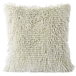 Poszewka na poduszkę 40x40 cm z długimi ozdobnymi frędzlami kremowa SHAGGY Eurofirany