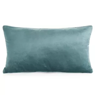 Poduszka 30 x 50 cm welwetowa ciemnoniebieska z kontrastującą lamówką GAJA 3 Eurofirany