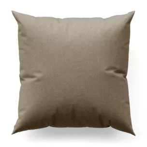 Poszewka szyta jasnokremowa z miękkiej tkaniny o welurowej strukturze