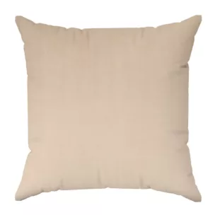 Poszewka szyta NADINE beżowa z miękkiej tkaniny o welurowej strukturze i wyraźnym splocie