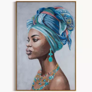 Obraz portret ręcznie malowany na płótnie Eurofirany