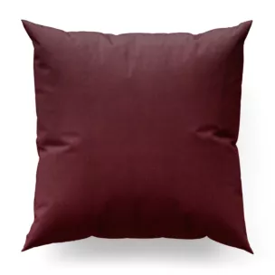 Poszewka szyta DORA - HIT burgundowa z miękkiej tkaniny o welurowej strukturze