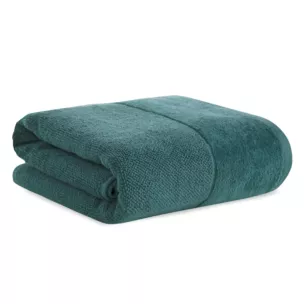 Ręcznik do rąk FERO z welwetową bordiurą ciemnozielony 30x50 cm Eurofirany