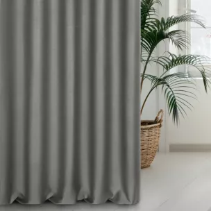 Zasłona szyta na taśmie fala stalowa tkanina zaciemniająca, strukturalna typu dimout