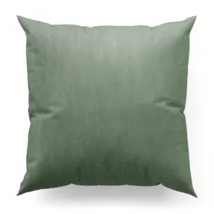 Poszewka na wymiar miętowa z miękkiej półmatowej tkaniny welwetowej