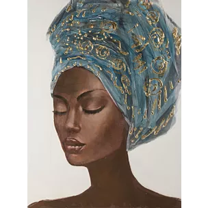 Obraz portret ręcznie malowany na płótnie Eurofirany