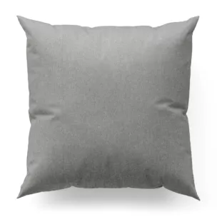 Poszewka szyta popielata z gładkiej, zaciemniającej tkaniny z wyraźnym splotem